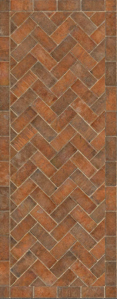 SP-26800 WB - Herringbone - Trip to Market 36x90 Vinyl Runner