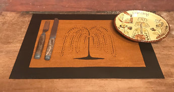 MH-PM-WT Willow Tree Canvas Placemat