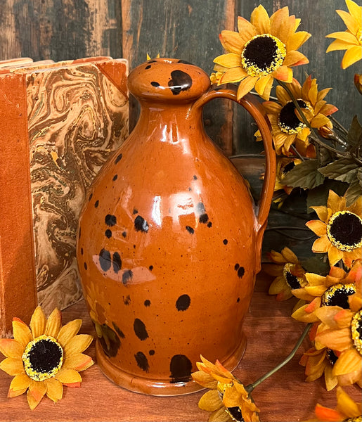 SE-173 Redware Mottled Watering Jug