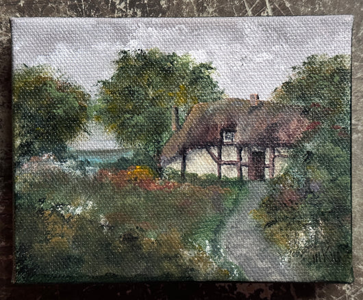 MKM-56 ‘Yorkshire Cottage’ ORIGINAL Painting by MK Moulton