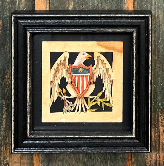 PJH-192 Eagle Framed Paper Cutting