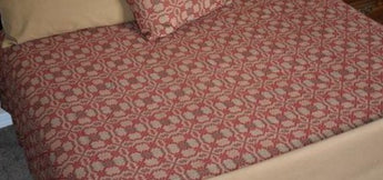 PC-QCO-PK-R Red Patriot's Knot Queen Coverlet